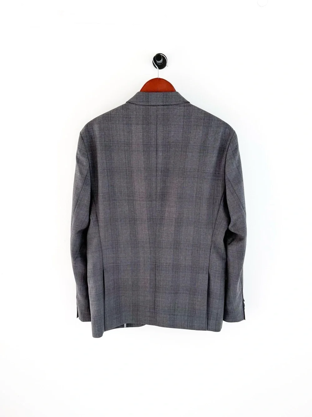 NWT New BOSS Men’s Gray Plaid Blazer Italian Wool Holy-Allee 3 Sport Coat